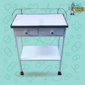 COCHE DE CURACIONES METALICO 2 CAJONES