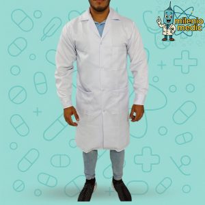 MANDIL DE LABORATORIO TELA DELGADA(PIMA)