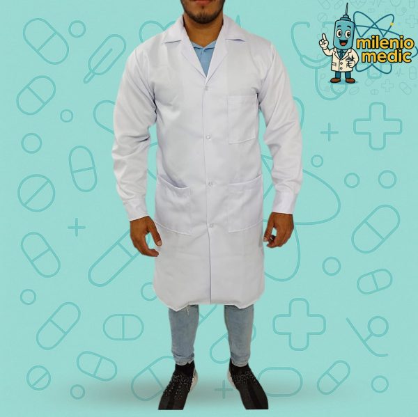 MANDIL DE LABORATORIO TELA DELGADA(PIMA)
