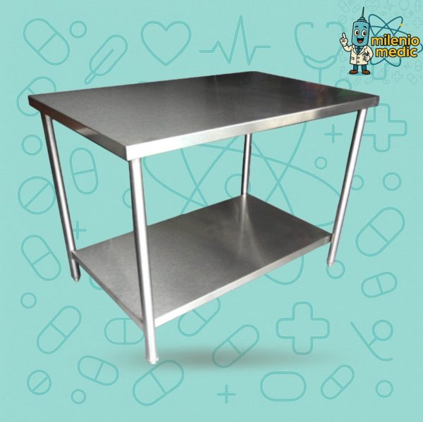 MESA ACERO QUIRURGICO 90 X 45 CM