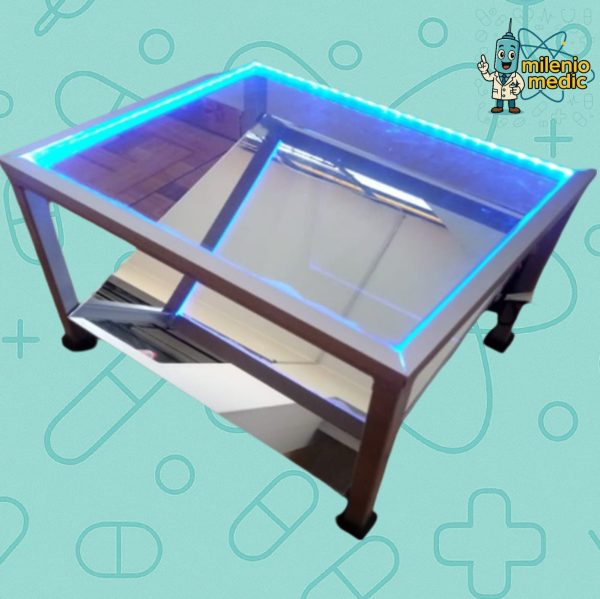 PODOSCOPIO ALUMINIO PLATAFORMA VIDRIO