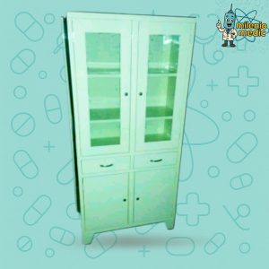 VITRINA 2 CUERPOS METALICO