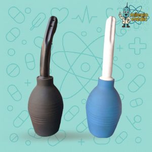 Bulbo enema 310 ml reutilizable para higiene rectal y vaginal.