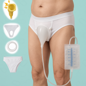 Inodoro urinario portátil de hombre con recolector y adaptador anatómico