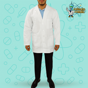 MANDIL DE LABORATORIO TELA LEGAN CORTE AMERICANO