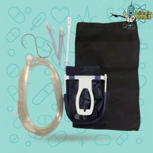 kit bolsa de enema reutilizable 2 Litros para limpiezas intestinales y terapias naturales